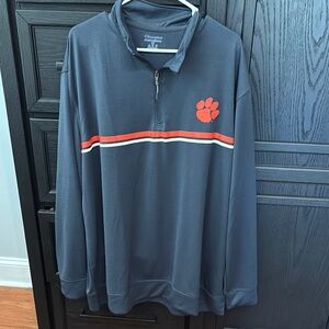 Champion Navy Pullover with Orange Paw Logo